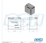  Akkumulátor - Yuasa YTX5L-BS (12V4AH 114X71X106) (Zselés)
